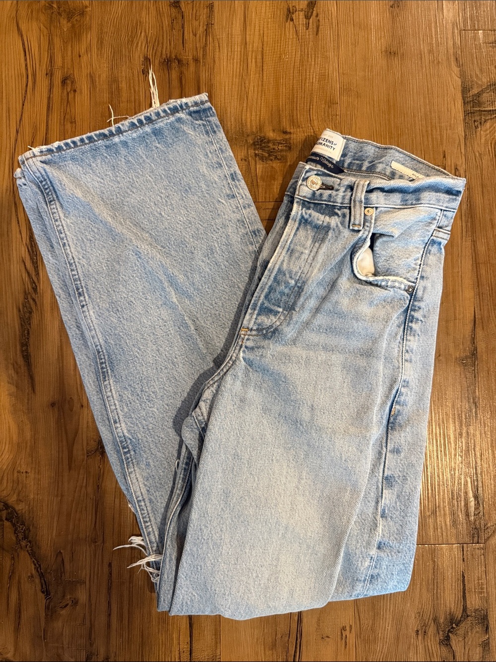 Citizens Of Humanity Light Wash High-Rise Flare Jeans